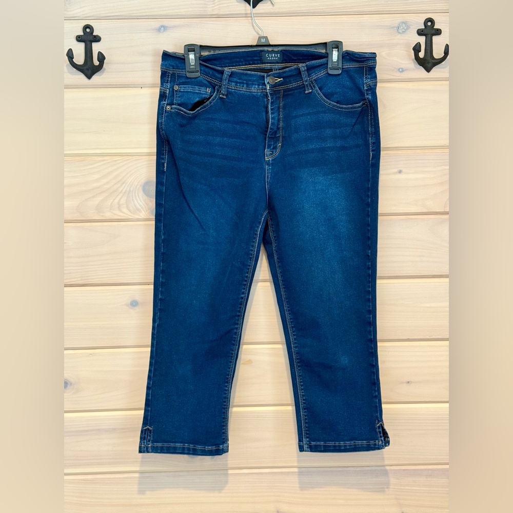 CURVY Dark Indigo Cropped Jeans - Women's Ankle Denim